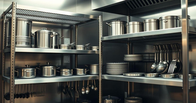 Prateleira Inox para Cozinha Industrial: Vantagens e Dicas de Escolha