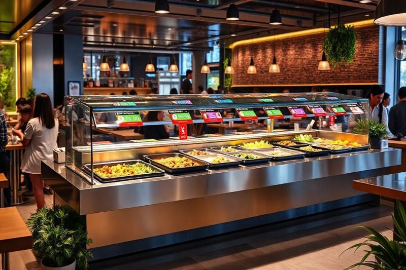 Balcão térmico para restaurante self service: vantagens e dicas
