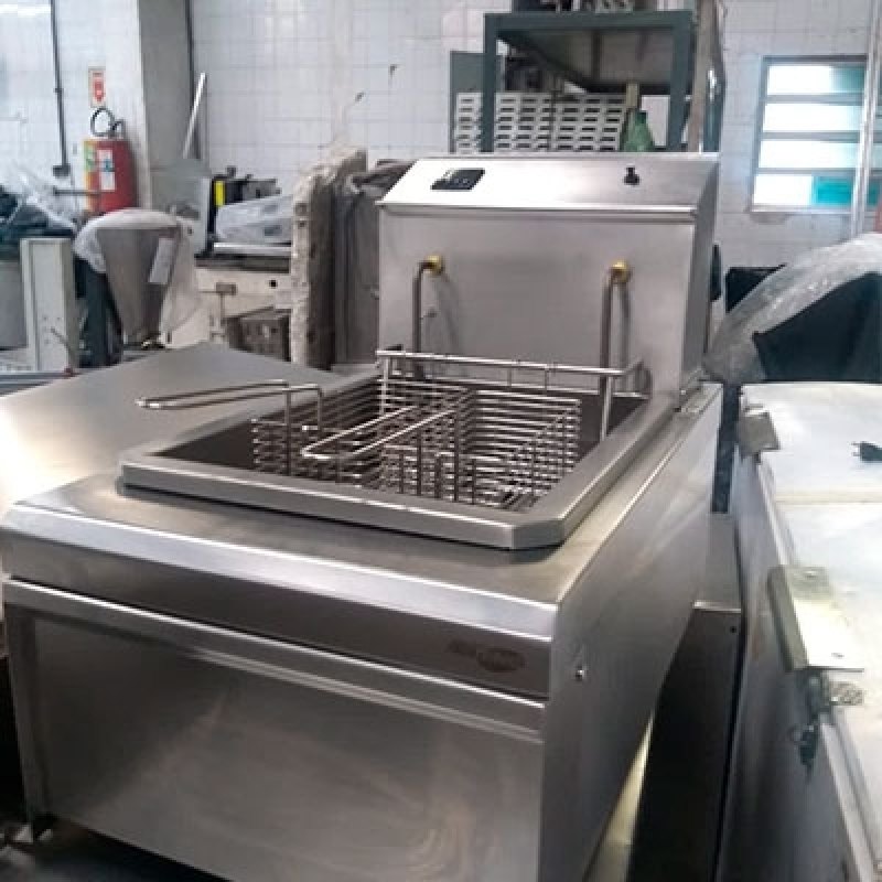 Comprar Fritadeira Industrial de Fogão Chácara do Piqueri - Fritadeira Industrial em Aço Inox