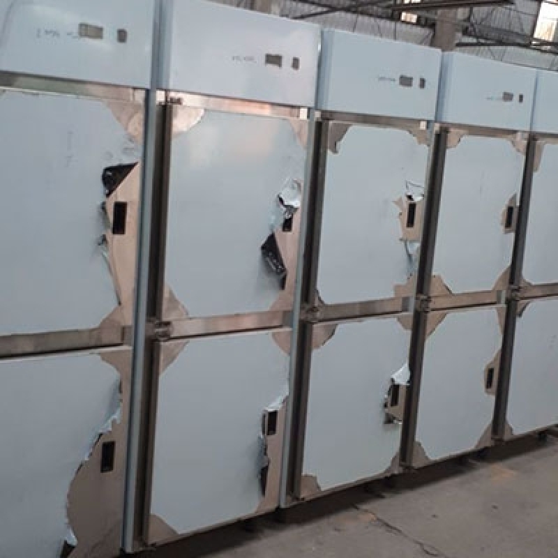 Valor de Freezer Industrial 4 Portas  Fazenda Morumbi - Freezer Industrial em Aço Inox